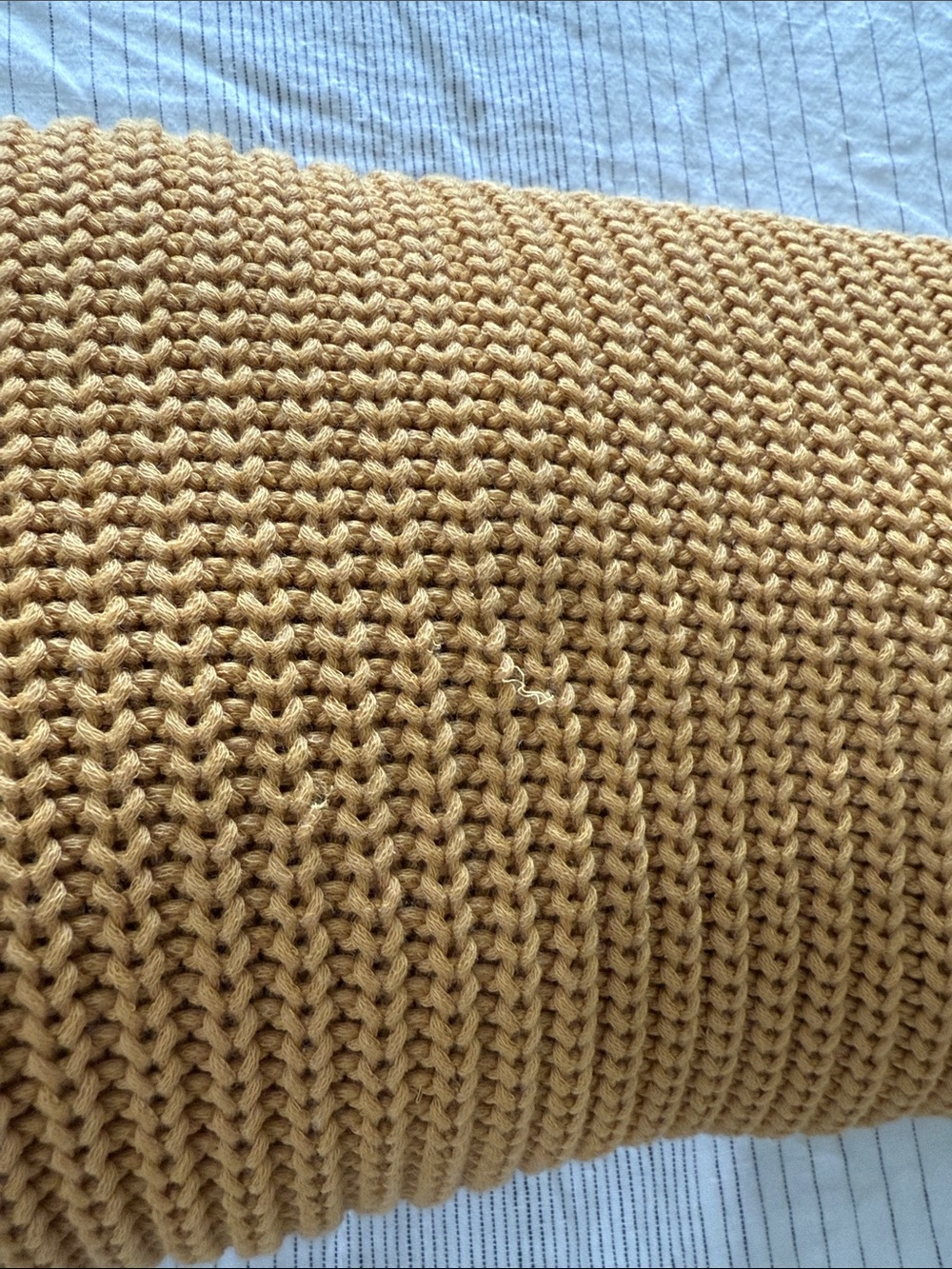 Jenni Kayne V-Neck Oversized Knit Sweater - Mustard - Picture 11 of 11